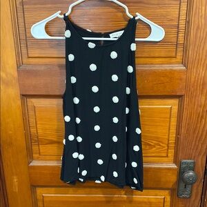 Black Polka Dot Tank Top
